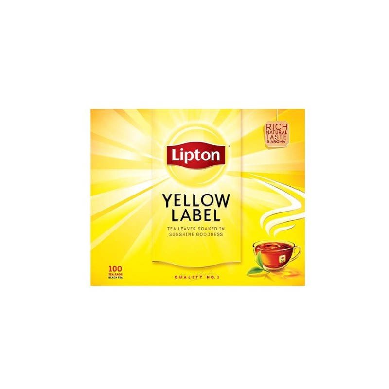 شاي ناعم أسود ليبتون - 100 فتلة