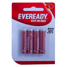 بطاريات AA ايفريدي هيفي ديوتي - قلم احمر