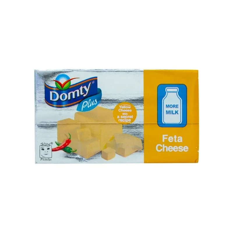 دومتي بلس جبن فيتا صفراء نباتي الدهن-250 جرام