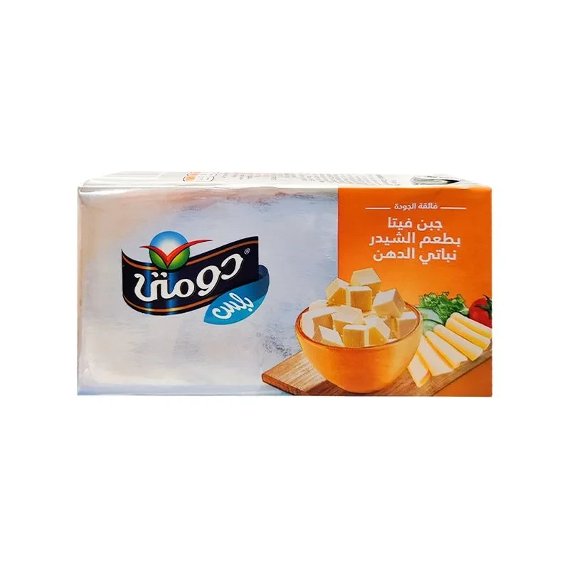 دومتي بلس جبن فيتا بطعم الجبنة الشيدر نباتي الدهن-500 جرام