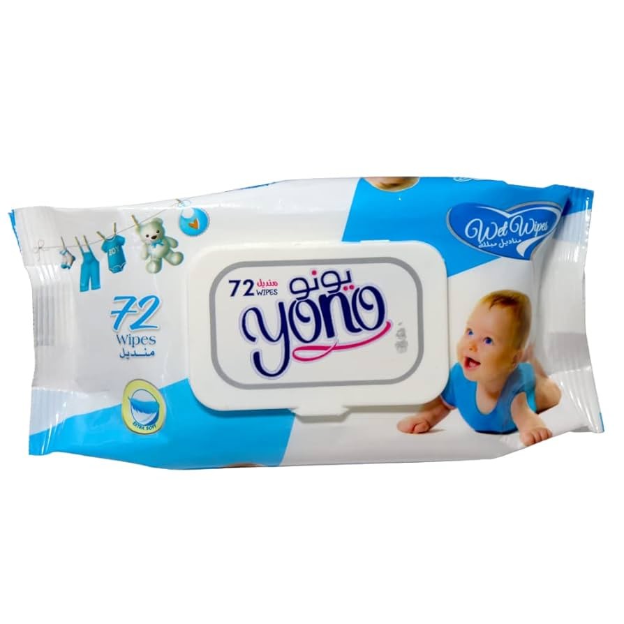 يونو مناديل مبللة للاطفال-72 منديل
