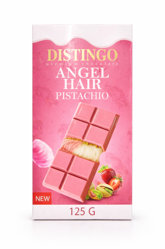 distingo permium angel hair pistachio شوكولاتة -125 جرام