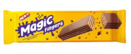 ماجيك فينجرز ويفر شيكولاتة مغطى بكريمة الشيكولاتة