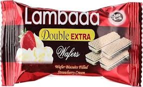 بسكوت لمبادا ويفر فراولة